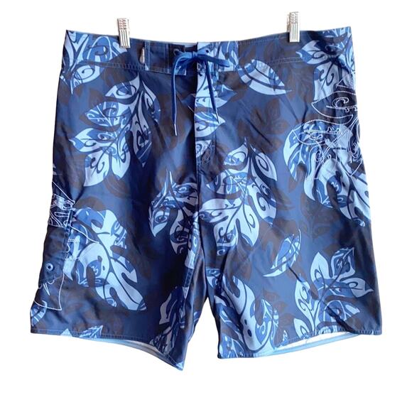 Crazy Shirts Hawaiian Floral Board Swim Trunk Short 38 - Picture 1 of 11